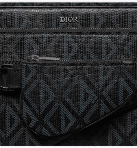 pochette nano saddle dior indossata|Triple Pouch Saddle Tela CD Diamond nera .